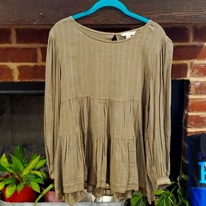 olive green ae blouse
